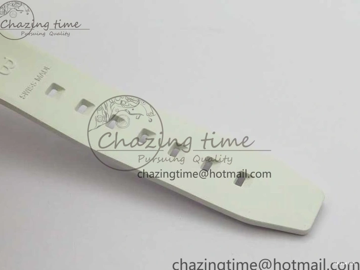 Best Phantomlab Edition 3AF White Dial Submariner VR3135 on Strap Rubber Blue Transparent Light 1109